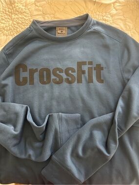 NOBULL Men’s Dusty Blue CrossFit Crewneck Sweatshirt